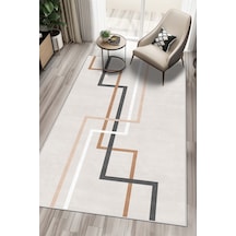 West Home Makinede Yıkanabilir Kaymaz Taban Leke Tutmaz Modern Bej Mutfak Halısı Salon Halısı Ve Yolluk Wh 582 Beige