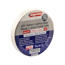 Bigpoint Çift Taraflı Köpük Bant 19mmx5m 6'lı Paket
