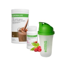 Herbalife Çikolata + Bitkisel Konsantre Çay Ahudu+ Shaker Formül 1 Öğün Yerine Geçen Besleyici Shake Karışımı