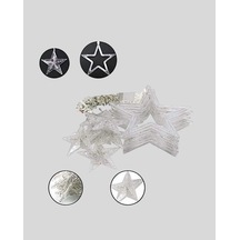 3x3 Metre Yıldız Peri Led Perde Işık Romantik Dekorasyon Sarı