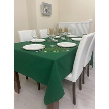 Sıvı Geçirmez Dertsiz Masa Örtüsü Koyu Yeşil 25 Parça