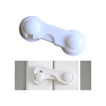 Bebek Çocuk Güvenliği Çekmece Ve Dolap İçin Kendiliğinde Yapışkanlı Vidasız Kapak Kilidi 4832