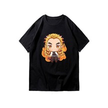 Noıssey Kırmızı Etiket Gala Kimetsu Demon Slayer Rengoku Tanjiro T-shirt Md51 07927 Siyah