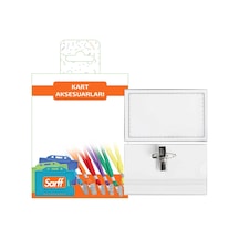 Sarff İğneli Klipsli Pvc Kokart 5Li Blister