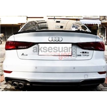 Audi A3 Sedan M4 Tip Spoiler Parlak Siyah Boyalı İthal Ürün Plastik