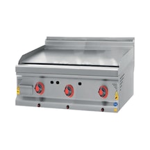 Karacasan Endüstriyel 120 Cm 600 Seri Set Üstü Doğazgazlı Düz Pleyt Izgara