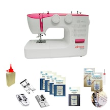 Elmas 990P Dikiş Makinesi Pembe + Ayak İğne Seti
