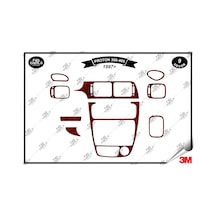 Proton 300 400 1997 Torpido Konsol Trim Göğüs Maun Kaplama Set 9 Parça Maun