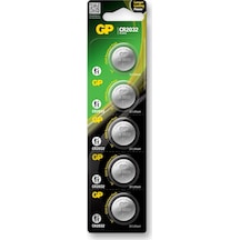 GP CR2032 3V Lityum Kartela Düğme Pil 5'li