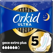 Orkid Ultra Hijyenik Ped Gece Extra Plus No: 5 5'li