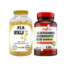 Omega 3-6-9 Balık Yağı 180 Softgel & Nevfix Glucosamine Chondroitin Msm 120 Tablet