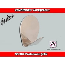 Ardini Paslanmaz Çelik Kendinden Yapışkanlı Bornoz Havlu Askısı Tombul 4'lü Çok Renkli Ardini Paslanmaz Çelik Kendinden Yapışkanlı Bornoz Havlu Askısı Tombul 4'lü Çok Renkli