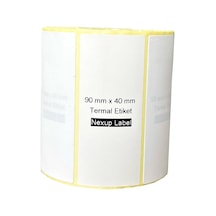 90x40 Mm Termal Etiket, Barkod/adres/kargo Termal Etiketleri, Zebra Ve Diğer Yazıcılarla Uyumlu