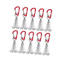 Suntek 10 Parça Güverte Ankraj Mandalları Paslanmaz Kırmızı Kırmızı