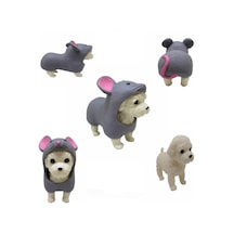 Dress Your Puppy Kostümlü Esneyen Figürler Köpek Fare Poodle Yumu