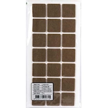 Yapışkanlı Masa Sandalye Keçesi Zemin Koruyucu Keçe Yuvarlak 1 Paket 30 Mm X 30 Mm Kahverengi