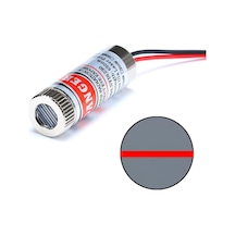 5mw 650nm Kırmızı Çizgi Lazer Modül Lens İle Odak Ayarlı 12mm Çap