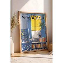 The New Yorker Çerçeveli Tablo June 29 1968 - Kitapçı Kütüphane Tablosu