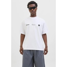 Jack&jones Jack & Jones 12279155 Jcoınfınıty Placement Tee Ss Crew Neck Erkek T-shirt Bright White