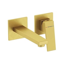 Minimax Square Ank.lav.bat,kısa Fırçalı Altın A4359225 Ankastre Lavabo Bataryas Çok Renkli