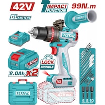 Total TIDLI429982E 42V Li-Ion Akülü Kömürsüz Darbeli Matkap