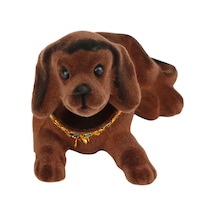 Başı Sallanan Süs Köpek Koyu Kahverengi
