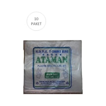 Kalın Şeffaf Atlet Poşet Orta Boy 27x47 Cm 1 Kg 10 Paket-takriben 1,450 Adet Diğer