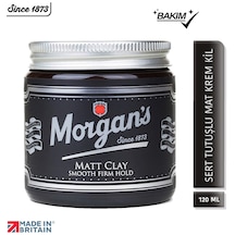 Morgan's Pomade Matt Clay Smooth Firm Hold - Güçlü Tutuş Sağlayan Şekillendirici Kil 120 ML