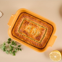 Aryıldız Elissa 25 Cm D.dörtgen Fırın Kabı Sarı