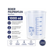 Beher Polipropilen - Kısa Form 1 L