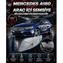 Mercedes A180 Araç Ön Cam Güneşliği Katlanabilir Şemsiye Oto Güneşlik Uv Korumalı Gölgelik Araba Oto Şemsiyesi
