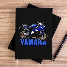 Yamaha R6 Siyah Çizgisiz Kanvas Defter