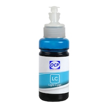 OCP Epson L800 L805 L850 L1800 Uyumlu Mürekkep 70ml LC Light Cyan Açık Mavi Dye