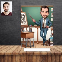 Öğretmen Hediye Karikatür Figürü,sevgiliye Hediye,doğum G