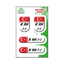 Kan Grubu I B Rh - Beyaz Dörtlü Damla Etiket Standart 22736283