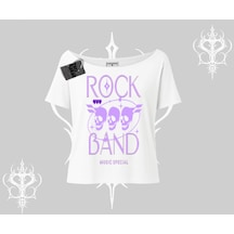 Tarzsokak Kayık Yaka Tshirt Rock Band Street Noise Culture Beyaz