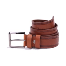 Dagoster DMK26-468DG Taba 4 CM Hakiki Deri Erkek Kemer Taba