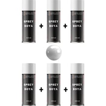 6 Adet Ral 7035 Açık Gri Sprey Boya 400 Ml.