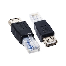 Rj 45 Erkek Usb  A Dişi Ethernet Çevirici Jack