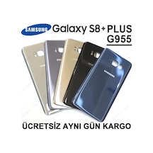 Samsung Galaxy Uyumlu S8 Plus Arka Pil Batarya Kapağı Cam