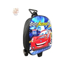 Çekçekli Action Cars Anaokulu Çantası - Cars Çanta - Erkek Çanta