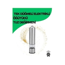 Tr Şeffaf Hazneli Elektrikli Tuz Karabiber Öğütücü Pilli Taşınabilir Mutfak Aleti Genel