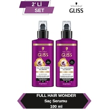 Gliss Full Hair Wonder Dökülme Karşıtı Sıvı Saç Bakım Serumu 100 Ml X 2 Adet set-hnkl-5219-6361