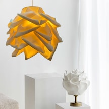 Modern Eva Gül Krem Tasarım Sarkıt Avize KREM RENK