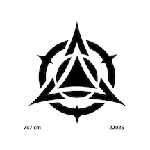 Airbrush Tattoo Tribal Motif Yapışkanlı Stencil Süsleme Ve Boyama Kalıbı