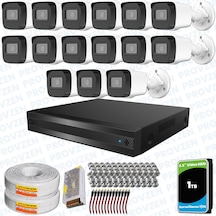 Provzen Hikvision Rv 15 Kameralı Full Hd Geniş Açı Güvenlik Kamerası 1tb