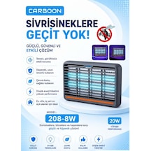 Carboon 208-8w 20w Elektrikli Sinek Öldürücü Cihaz Cız Lamba Mor Işık Elektrikli Sivrisinek Tuzağı