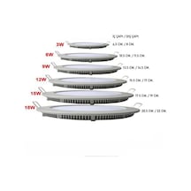 3W-6W-9W-12W-15W-18W Watt Led Panel (10 Adet )