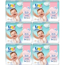 Uni Baby Islak Havlu Mendil İlk Adım 52 Yaprak 18 Li Set 6pk 3 18'li Set