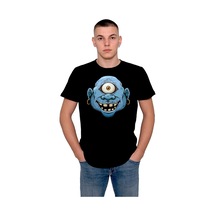 Cartoon Monster Face Yaratık Tek Gözlü Tişört Unisex T-shirt 001